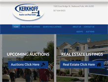Tablet Screenshot of kerkhoffauction.com